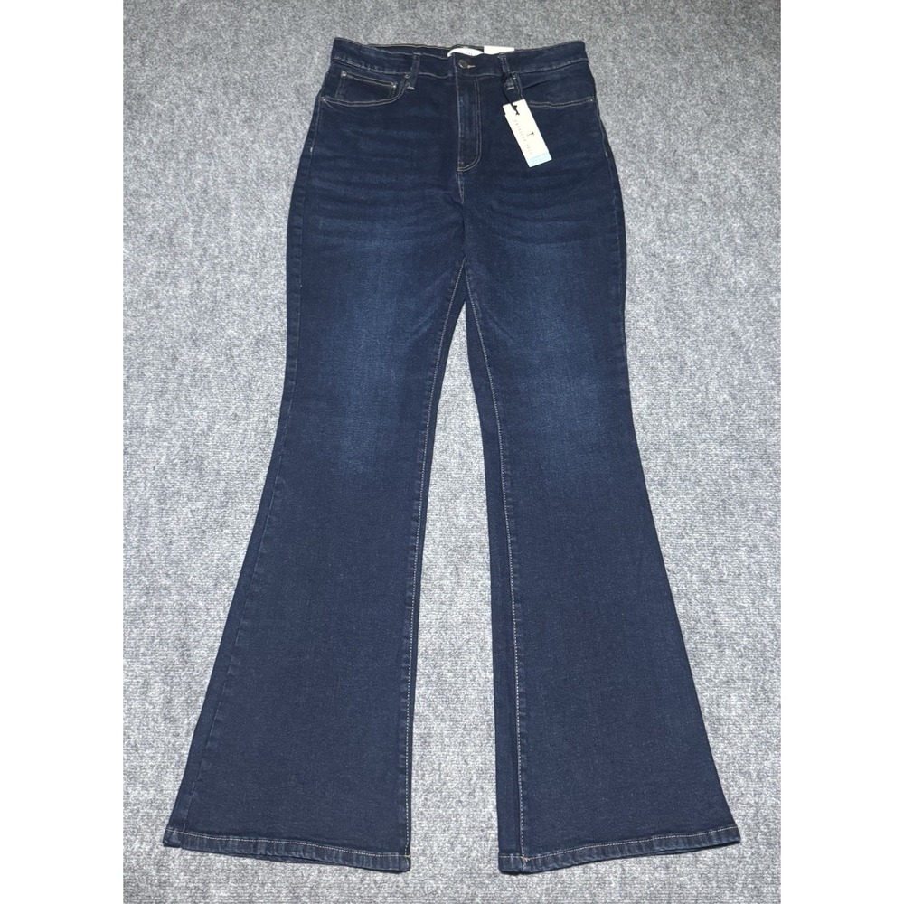 American Tall Chloe High Rise Flare Jeans Women 34/37 Dark Indigo Wash NEW NWT